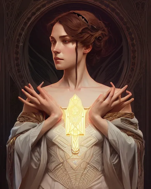 Image similar to symmetry!! portrait of anya stark, dnd, intricate, elegant, highly detailed, digital painting, artstation, concept art, smooth, sharp focus, illustration, art by artgerm and greg rutkowski and alphonse mucha