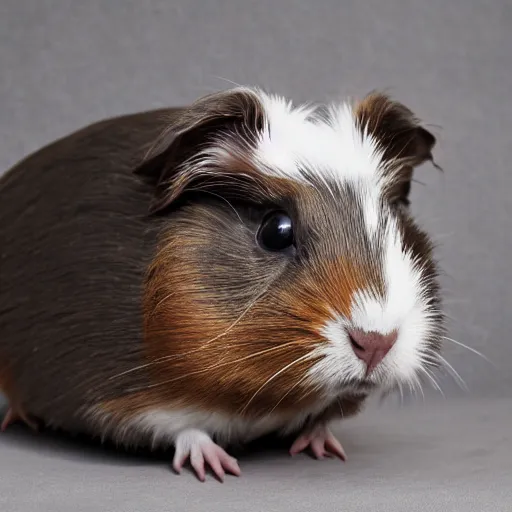 Image similar to grey abyssinian guinea pig photo realistic