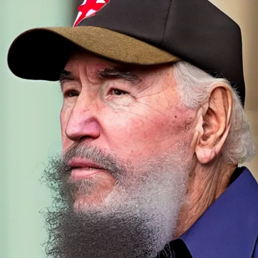 Image similar to Joe Biden Dressed as Fidel Castro
