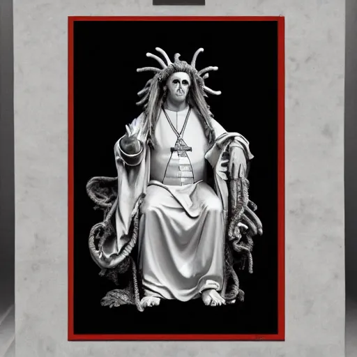 Image similar to the pope as medusa
