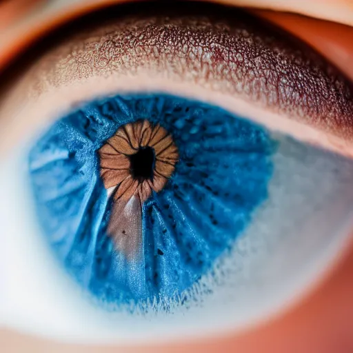 Image similar to Macro Photo of a woman\'s eye with a blue very detailed iris