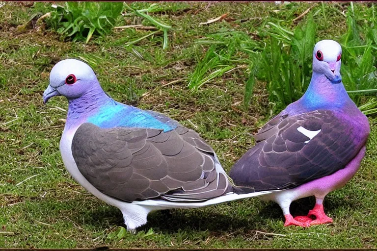 Prompt: eBay listing for a lawn pigeon, webpage screenshot