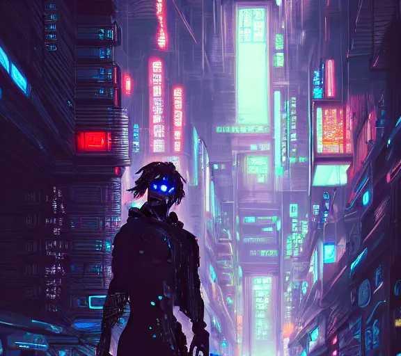 Image similar to a portrait of a cyberpunk netrunner, very very coherent painting, street level neo-Tokyo, in the style of Gustave Doré, 4k, 8k, HD, trending on artstation