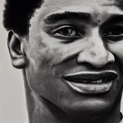 Prompt: portrait of eusebio, high detail, high resolution