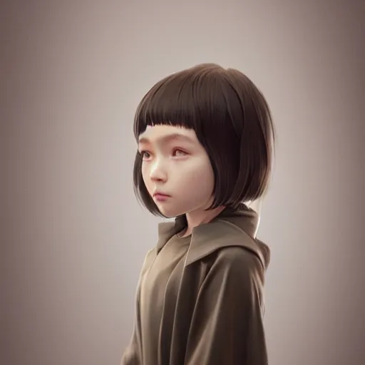 Prompt: Clothed.realistic style at CGSociety by WLOP,ilya kuvshinov,krenz cushart,Greg Rutkowski,trending on artstation.Zbrush sculpt colored,Octane render in Maya,Houdini VFX.Realistic fantasy cute young girl who is dark disciple,expressing joy,wearing mystic robe,silky hair, deep eyes.Oil painting.Cinematic dramatic atmosphere,sharp focus,soft volumetric studio lighting.