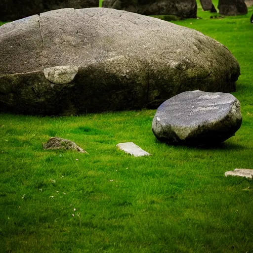 Prompt: game of go played with megaliths, photography
