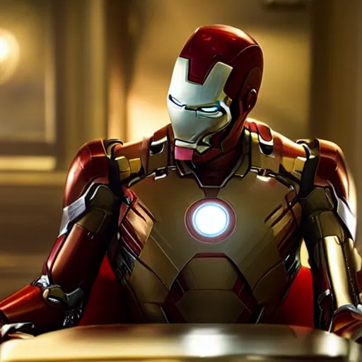 Image similar to “Johnny Depp as Ironman in Avengers: Endgame”