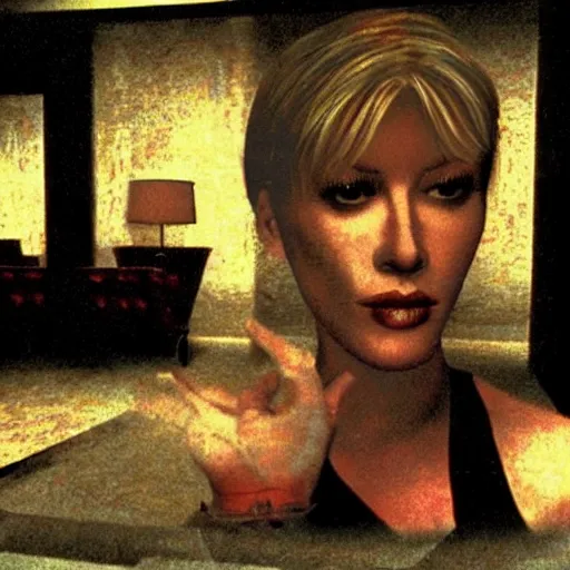 Image similar to a still of the movie mulholland drive, 2 0 0 3 silent hill 3 graphics ps 2 visuals aesthetic