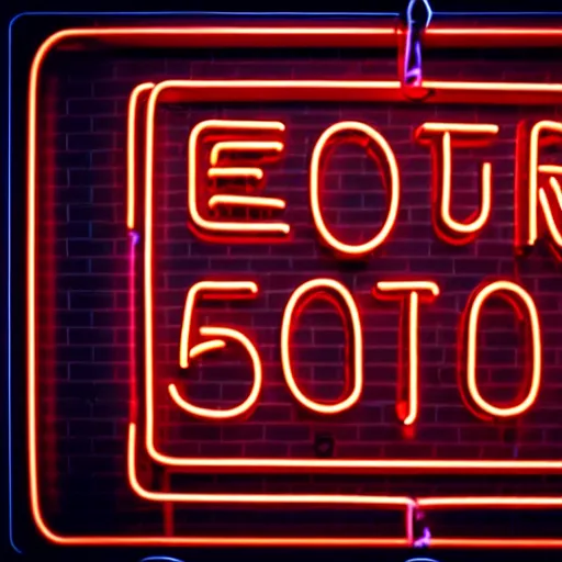 Prompt: neon sign with inscription'error 4 0 4'in retro style, photography, ultra detailed, cinematic