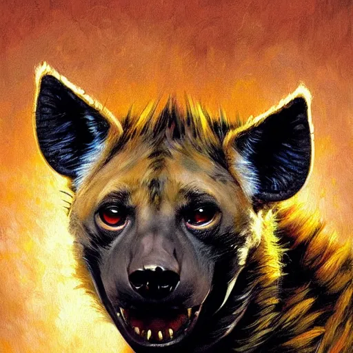 Image similar to a portrait of a hyena dogman canine star trek doctor. highly detailed painting by gaston bussiere, craig mullins, j. c. leyendecker, furry