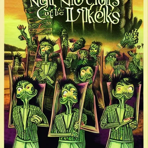 Image similar to night of the living artichokes, goosebumps book art