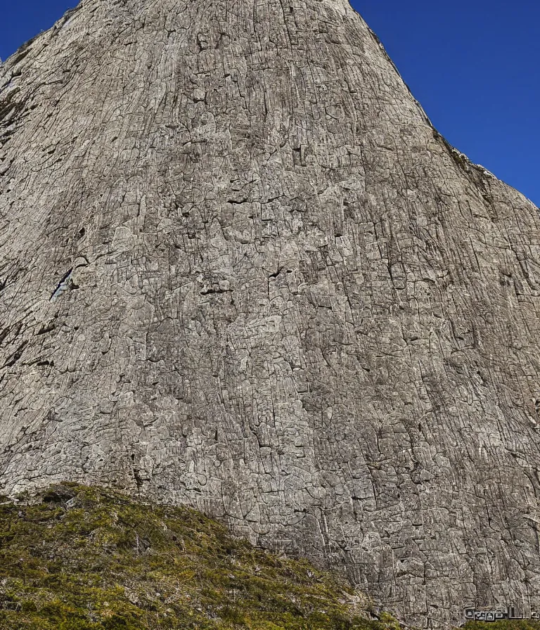 Prompt: The ancient sanstone mountain, awe inspiring, massive, huge, by Greg Ludkowski