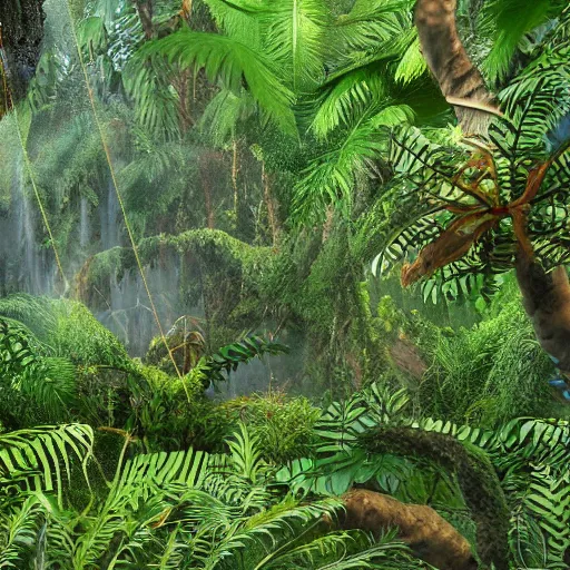 Image similar to jungle filled with spider web, ultra realistic, intricate details, highly detailed, photorealistic, 8 k, vegetation, water