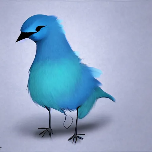 Prompt: mordekai (blue bird) protesting for blm blue background, furry, trending on devianart, digital art