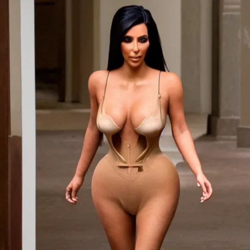 Image similar to kim kardashian as borat in borat, 8k resolution, full HD, cinematic lighting, award winning, anatomically correct