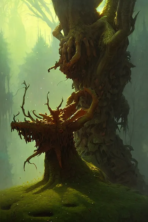 Image similar to friendly ent by bayard wu, anna podedworna, gaston bussiere, greg rutkowski