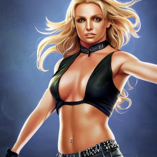 Prompt: a gourgeous britney spears in the style of stefan kostic, realistic, full body, sharp focus, 8 k high definition, insanely detailed, intricate, elegant, art by stanley lau and artgerm