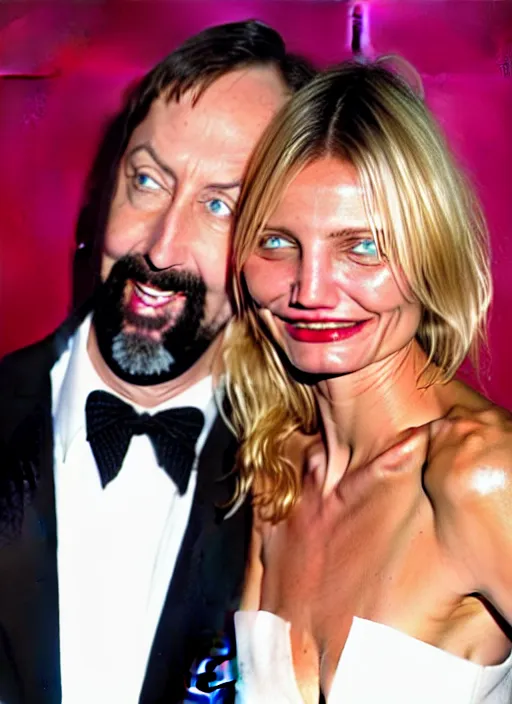 Prompt: tom green and cameron diaz at the mtv music awards, ultra realistic