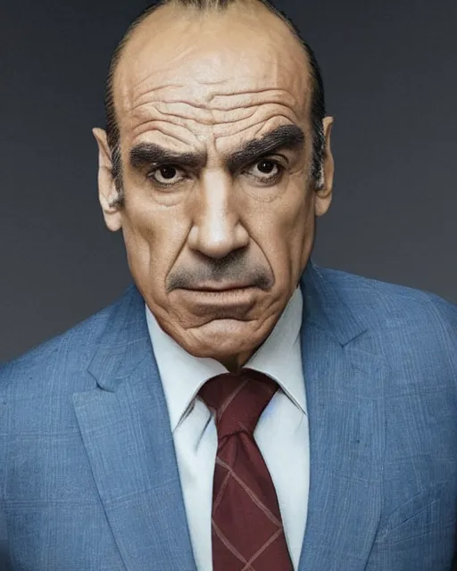 Prompt: a portrait of lalo salamanca from better call saul, highly detailed