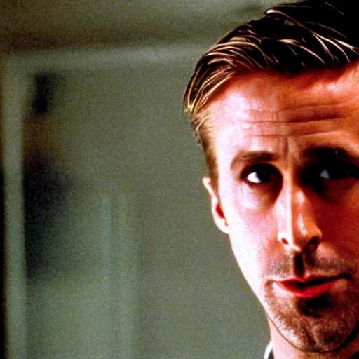 Image similar to Ryan Gosling from Drive, in American Psycho (1999)