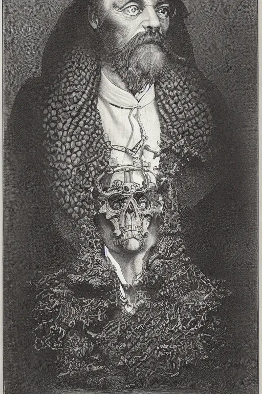 Image similar to amazing portrait of isaac dan der grimnebulin, human scientist, victorian, steampunk, highly detailed, photorealistic, symmetry, by gustave dore and billelis