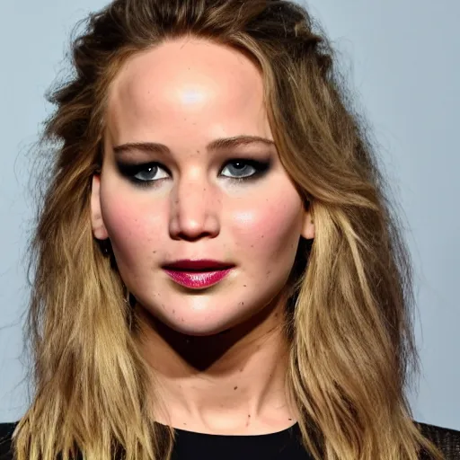 Image similar to jennifer lawrence is frankenstein's monster