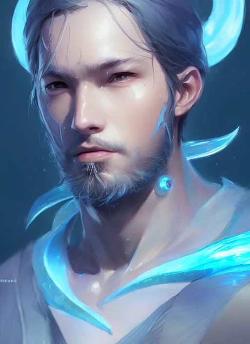 Image similar to character concept art of a water wizard, key visual, realistic shaded perfect face, fine details, dystopian environment and background, by stanley artgerm lau, wlop, rossdraws, james jean, andrei riabovitchev, marc simonetti, and sakimichan, trending on artstation