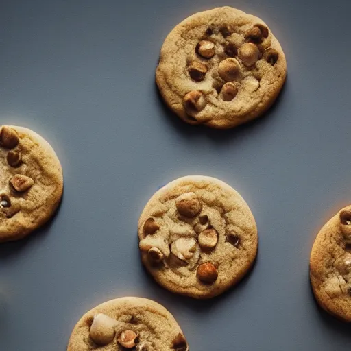 Prompt: a backlit cookie, cinematic lighting