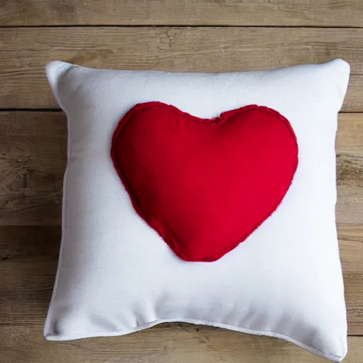 Image similar to a heart shaped red pillow, photo, mothers day