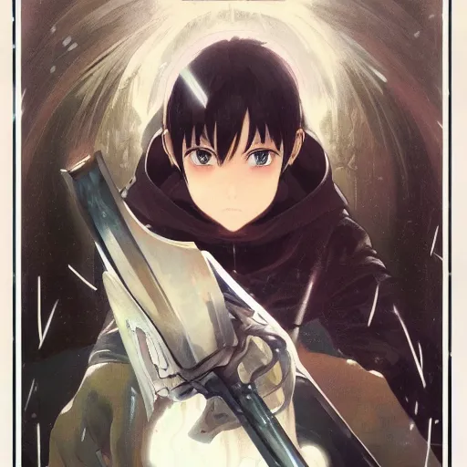 Prompt: Kirito, the Sword Art Online. Hyperrealistic surreal 4K IMAX Rene Margritte intricate, elegant, highly detailed, digital painting, artstation, concept art, smooth, sharp focus, illustration, art by artgerm, Francis bacon, HR Giger and greg rutkowski and alphonse mucha