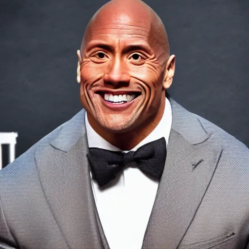 Image similar to dwayne johnson mixed with kevin hart