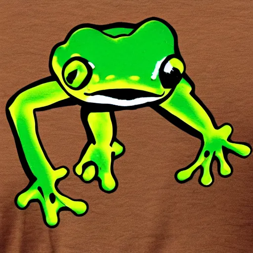 Image similar to frog with lightning eyes