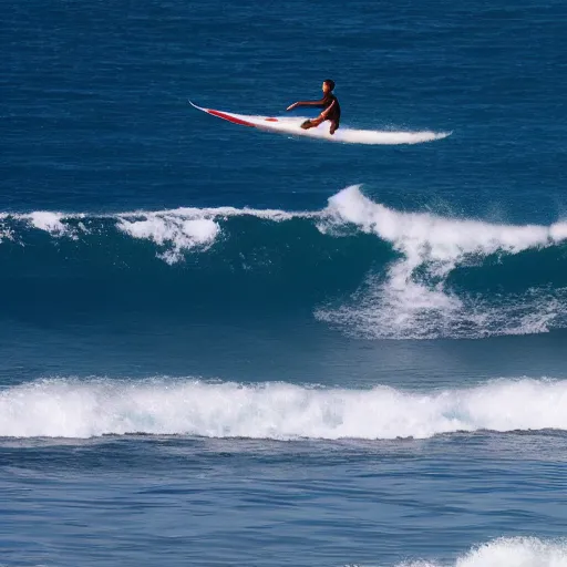 Prompt: cinematic shot of mao zedong surfing in hawaii, 8 k, very detailed, very intricate,