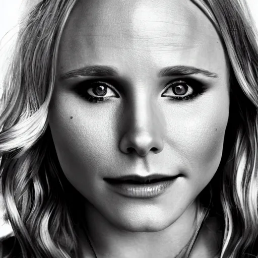 Prompt: Kristen Bell in Victoria Secret, Sony a7R IV, symmetric balance, polarizing filter, Photolab, Lightroom, 4K, Dolby Vision, Photography Award