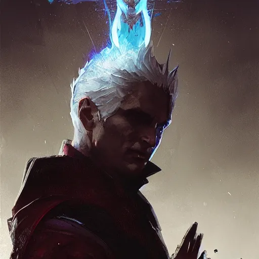 portrait of a beautiful rendition of vergil, devil may