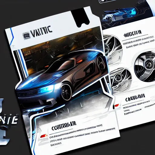 Prompt: car engine, car parts concept, card, comic page, arcane movie, ui card, Octane render