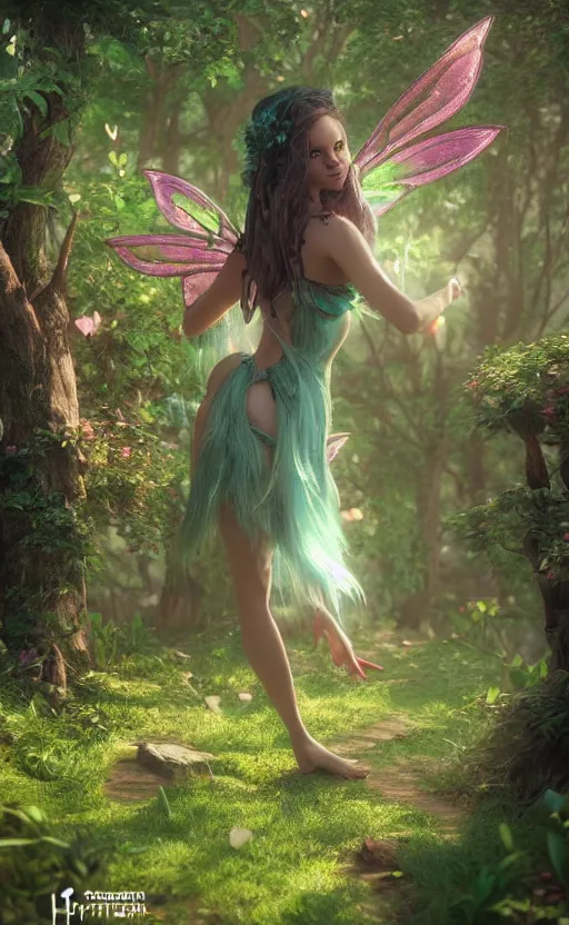 Prompt: a photo of 8 k ultra realistic magical fairy, full body, fantasy forest background, ornate, cinematic lighting, trending on artstation, 4 k, hyperrealistic, focused, high details, unreal engine 5, cinematic