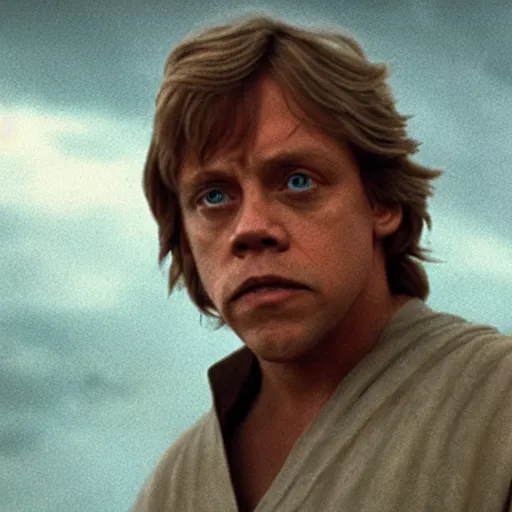 young mark hamill as luke skywalker, cinematic, 8k, Stable Diffusion