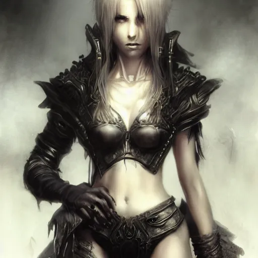 Prompt: alexander masson, final fantasy, darkwave, darksynth character portrait, sharp, digital matte painting, art by luis royo, greg rutkowski, wlop, dramatic lighting, trending on artstation