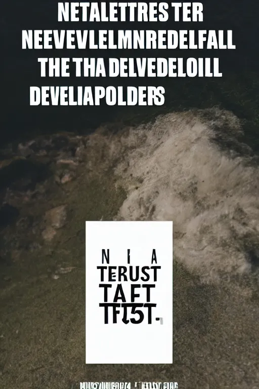 Prompt: realistic still of meme with text saying never trust a developer, 8 5 mm, f. 1 4, beautiful composition