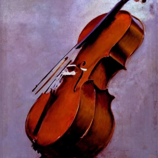 Prompt: cello, intricate, elegant, highly detailed, greg manchess, mucha, liepke, ruan jia, jeffrey catherine jones, ridley scott