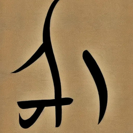 Image similar to arabic chinese script