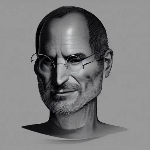 Image similar to concept art of steve jobs head in jar, biological hacking by giger and jama jurabaev, still film, cinematic shot, brush hard, artstation, for aaa game, high quality, brush stroke