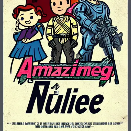 Image similar to amazing fallout poster