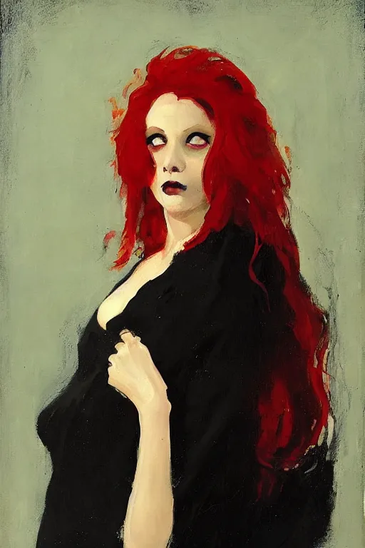 Prompt: the redheaded oracle by Malcolm Liepke