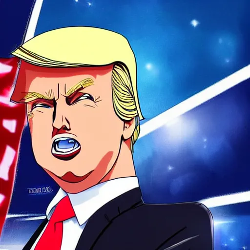 Image similar to donald trump as an anime character