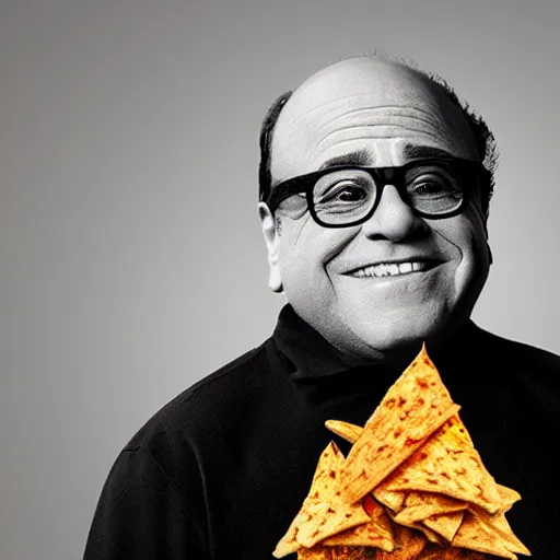 Prompt: danny devito as a dorito, realistic, 4 k