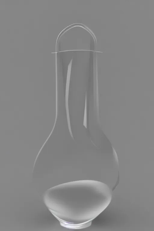 Image similar to klein bottle, 3 d render, octane render, blender, maya, white background, raytracing