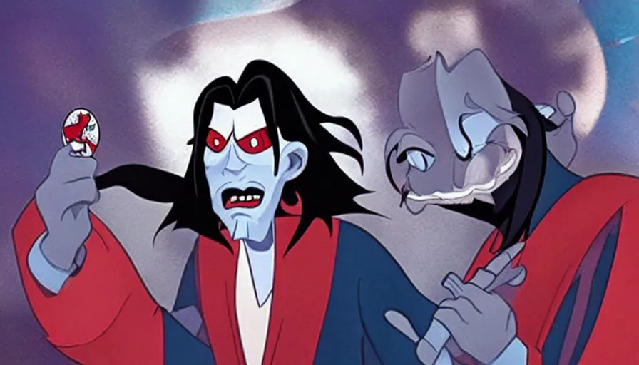 Image similar to morbius in a disney movie