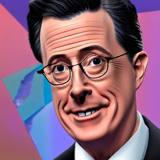 Image similar to stephen colbert face in a clear beer bottle!!!!, 8 k, ultra realistic details